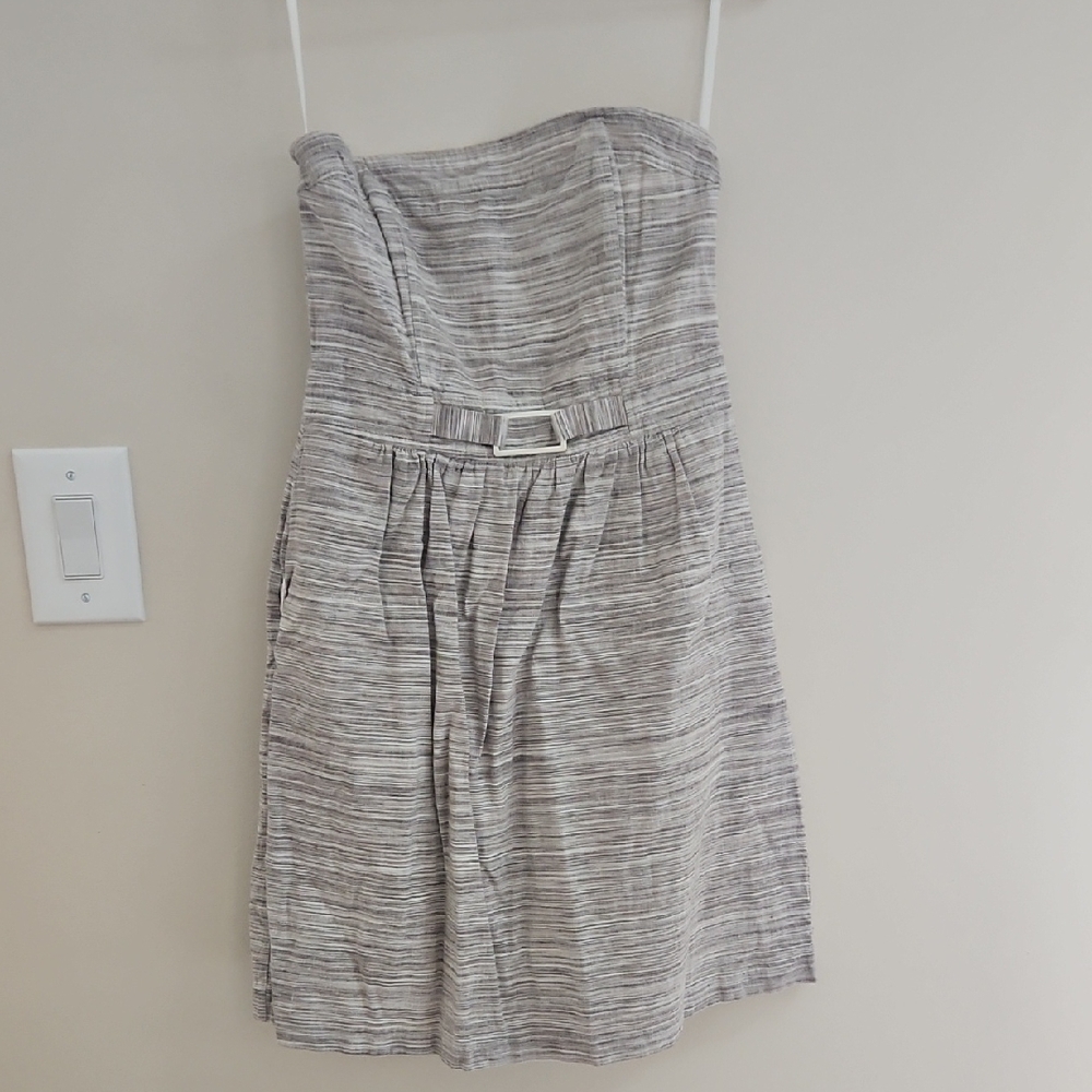 Banana Republic Strapless Gray Dress